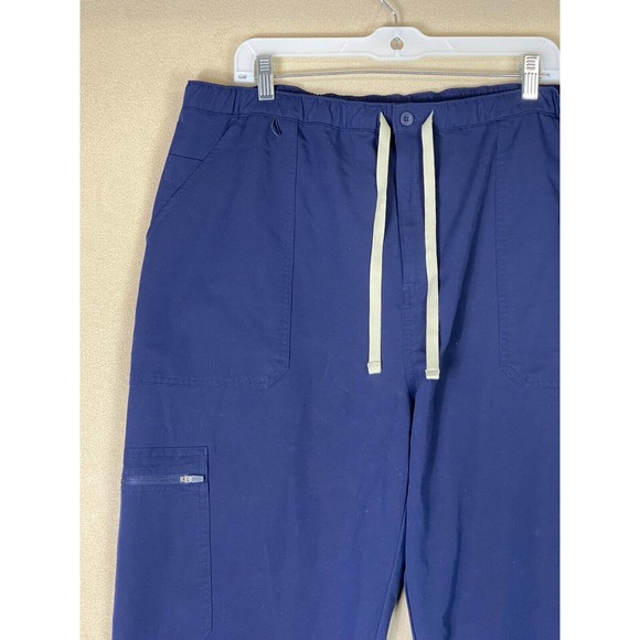 FIGS Technical Collection Cairo Blue Mens‎ 2XL Scrub Bottoms - Picture 2 of 12